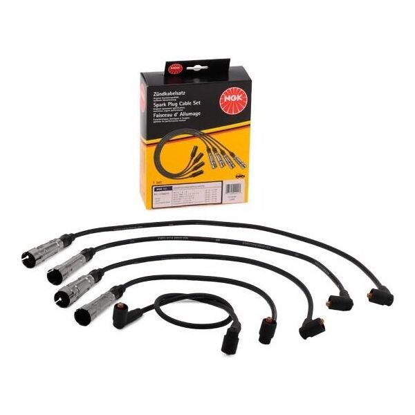 Ngk 0941 - Set Di Cavi Candela Per Toledo I (1L2), Inca (6K), Ibiza (6K), Cordoba (6K), Vento (1H), T4, Polo (6V), Polo (80, 86C), Polo (6N), Passat (35I), Golf Iii (1H), Golf Cabriolet (1E)-image