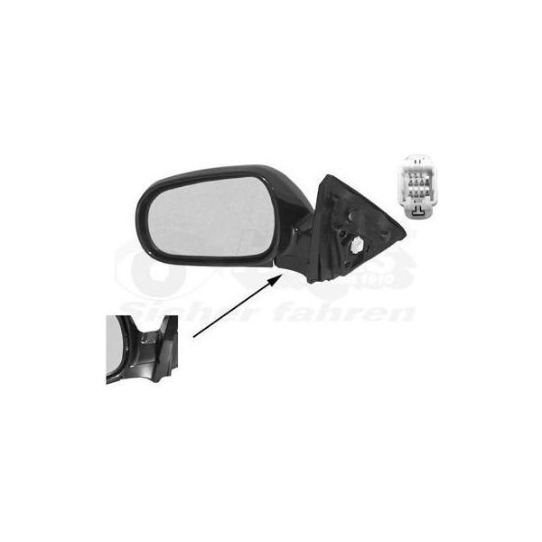 Van Wezel 2527805 - Specchio Esterno Oe 76250S03G15, Sinistro Per Civic Vi-image