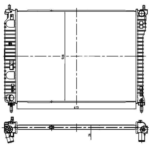 Nrf 550013 - Oe 20777047 KüHler, MotorküHlung FüR Captiva, Antara (L07)-image