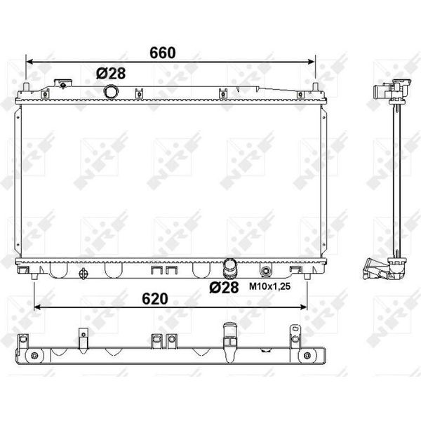 Nrf 53194 - Oe 19010RB0004 Radiatore, Raffreddamento Motore Per Jazz Iii-image
