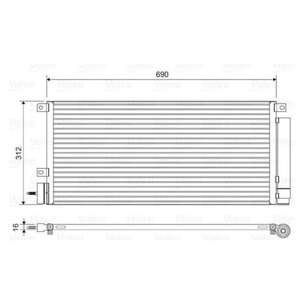 Valeo 822576 - Oe 95321793 Condensatore Aria Condizionata Con Essiccatore Per Trax, Mokka X (J13)-image
