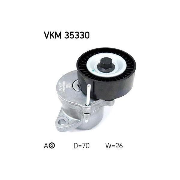 Skf Vkm 35330 - Puleggia Tenditore Oe 55562864, Cinghia A V Per Malibu (V300), Astra J, Cascada (W13), Insignia A (G09), Zafira Tourer C-image