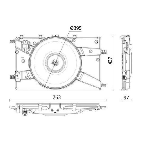 Mahle Cff 546 000P - Ventola Radiatore Oe 13372154 Per Cruze (J300), Cruze (J305), Cruze (J308), Astra J, Cascada (W13), Insignia A (G09), Zafira Tourer C-image