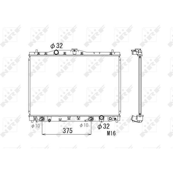 Nrf 53677 - Oe 19010P5A003 Radiatore, Raffreddamento Motore Per Legend Iii (Ka)-image