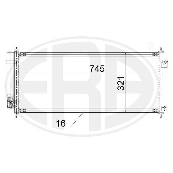 Era 667199 - Oe 80110 TF0 G01 Condensatore Aria Condizionata Con Essiccatore Per Jazz Iii-image