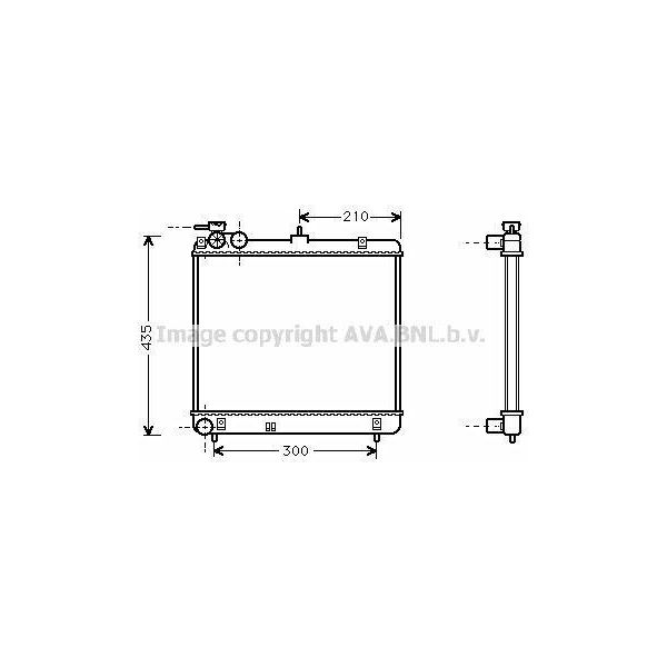 Prasco HYA2051 - Radiatore Oe 2531002000, Raffreddamento Motore Per Atos (Mx)-image