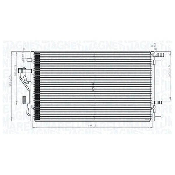 Magneti Marelli 350203848000 - Oe 97606 2S500 Condensatore Aria Condizionata Con Essiccatore Per Ix35, Sportage (Sl)-image