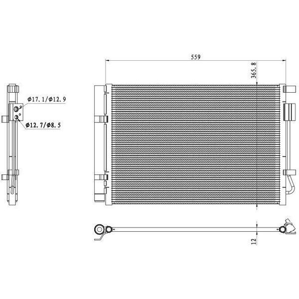 Nrf 350496 - Oe 976060U000 Condensatore Aria Condizionata Con Essiccatore Per I20 (Pb)-image