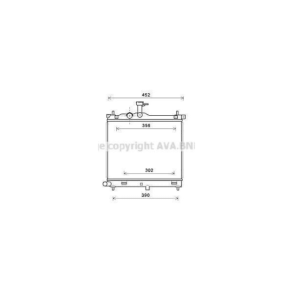 Prasco HYA2291 - Oe 253100X000 Radiatore, Raffreddamento Motore Per I10 (Pa)-image