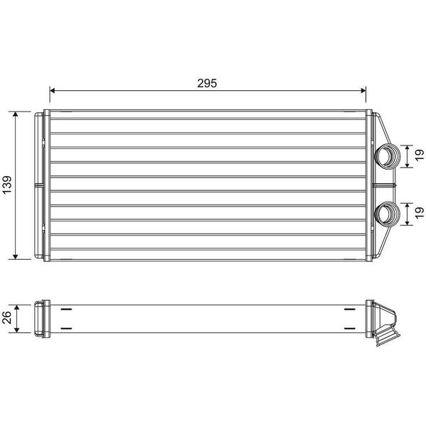 Valeo 811504 - Oe 6448 Q6 Scambiatore Di Calore, Riscaldatore Per Berlingo, C4 G-Picasso I (Ua), C4 Picasso I (Ud), Partner, Partner Tepee-image
