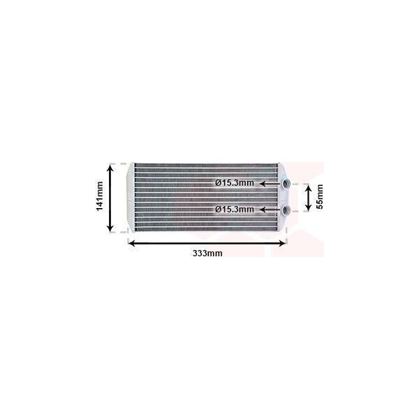 Van Wezel 40006312 - Oe 6448 S6 Scambiatore Di Calore, Riscaldatore Per Berlingo, C4 G-Picasso I (Ua), C4 Picasso I (Ud), C5 Iii (Rd), C5 Iii (Rw), C6 (Td), Partner, Partner (5, G), Partner Tepee-image