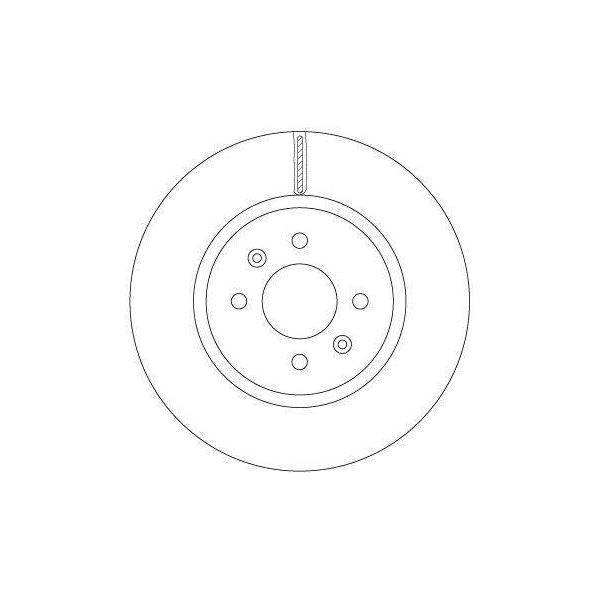 Trw DF6842 - Oe 51712 C8500 Disco Freno Per I20 (Gb, Ib), Rio Iv (Fb, Sc, Yb)-image