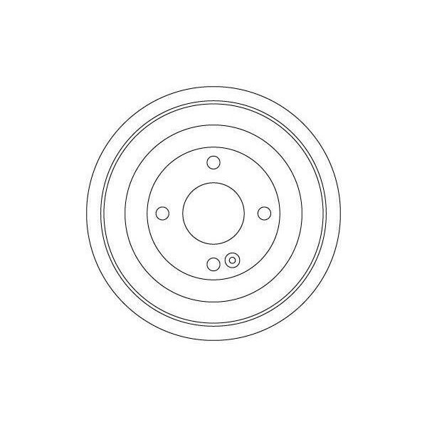 Trw DB4552 - Oe 58411 1R000 Tamburo Del Freno Per Accent Iv (Rb), I20 (Gb, Ib), Solaria (Hcr), Rio Iii (Ub)-image