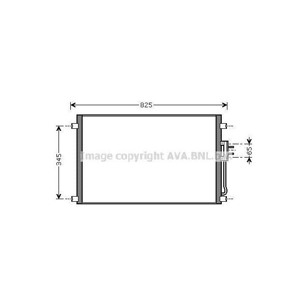 Prasco CRA5079 - Condensatore Aria Condizionata Oe 4809227 Per Voyager Iii (Gs), Voyager Iv-image