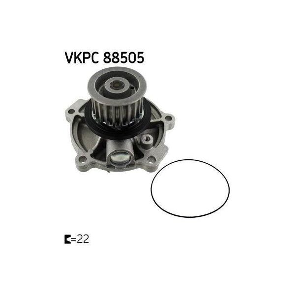 Skf Vkpc 88505 - Oe 05066809AA Pompa Acqua Per Voyager Iv-image