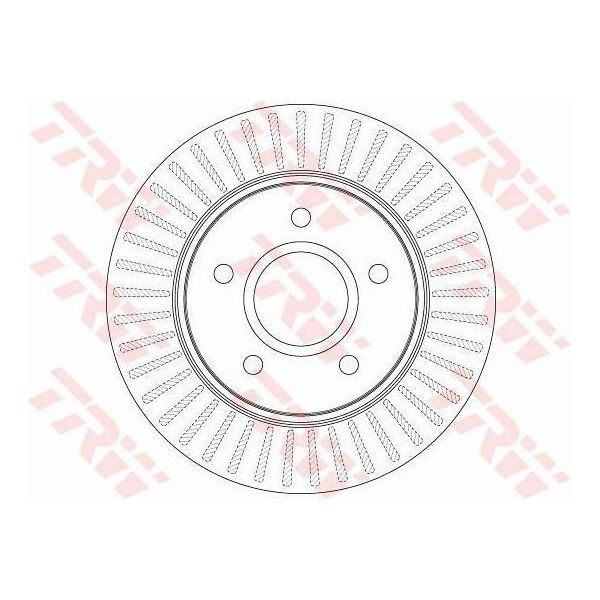 Trw DF6253S - Disco Freno Oe 68032944AA Per Voyager V (Rt), Freemont-image