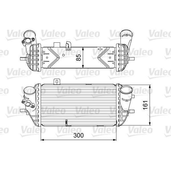 Valeo 818637 - Intercooler Oe 28271 2A740 Per Accent Iv (Rb), I20 (Pb), I30 (Gd), Ceed (Jd), Pro Ceed (Jd), Rio Iii (Ub), Soul (Am)-image