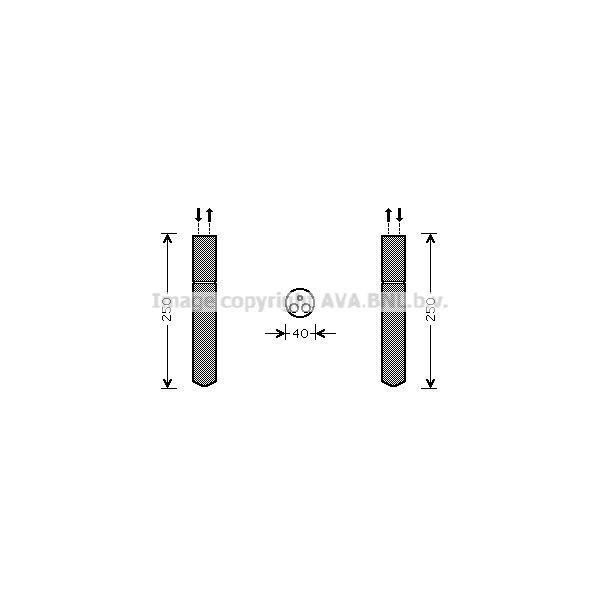 Prasco TOD415 - Oe 5170744AA Essiccatore Aria Condizionata Per 300 C (Le, Lx), C1 (Pm, Pn), Aygo (B1)-image