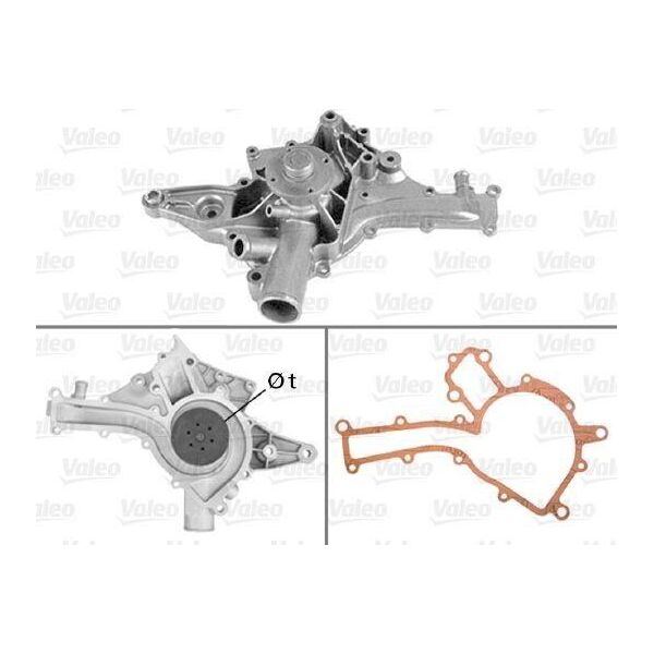 Valeo 506787 - Pompa Acqua Oe PA6823 Per Classe C (W202), Classe C (W203), Classe C (S202), Classe C (S203), Clk (C208), Clk (C209), Clk (A208), Clk (A209), Cls (C219), Classe E (W210), Classe E (W211), Classe E (S210), Classe E (S211), Classe G (W463), Classe M (W163), Classe M (W164), Classe R (W251), Classe S (W220), Classe S (C215), Sl (R129), Sl (R230), Slk (R170), Viano (W639), Vito (W639)-image
