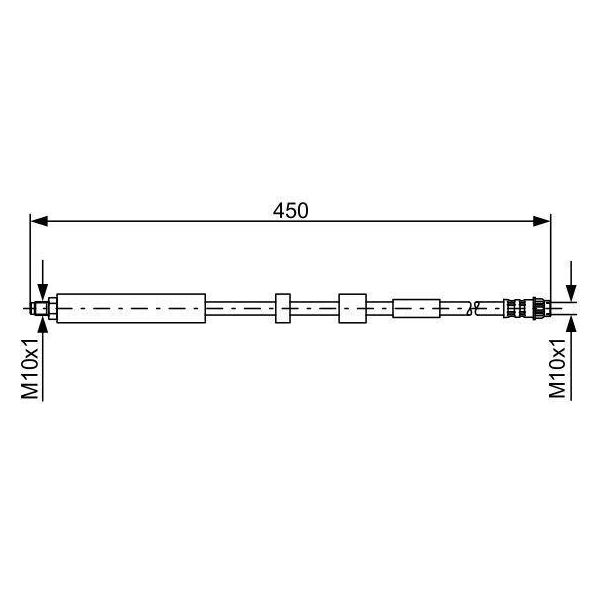 Bosch 1 987 481 051 - Tubo Freno Oe 4806 G4 Per Berlingo, C4 G-Picasso I (Ua), C4 Picasso I (Ud), Partner, Partner Origin (G), Partner Tepee-image