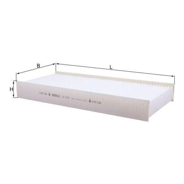 Mahle La 412 - Filtro Aria Abitacolo Oe 6447YK Per Jumpy (VF7), Scudo, Expert (Vf), Expert Tepee (VF3X)-image