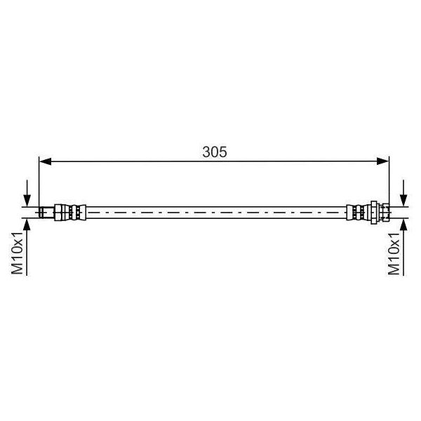 Bosch 1 987 481 442 - Tubo Freno Oe 4806 J0 Per C-Crosser (Vu, Vv), 4007 (Vu, Vv)-image