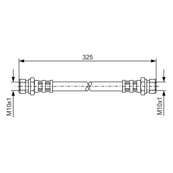 Bosch 1 987 476 177 - Tubo Freno Oe 0K30A 43810A Per Rio (Dc)-image