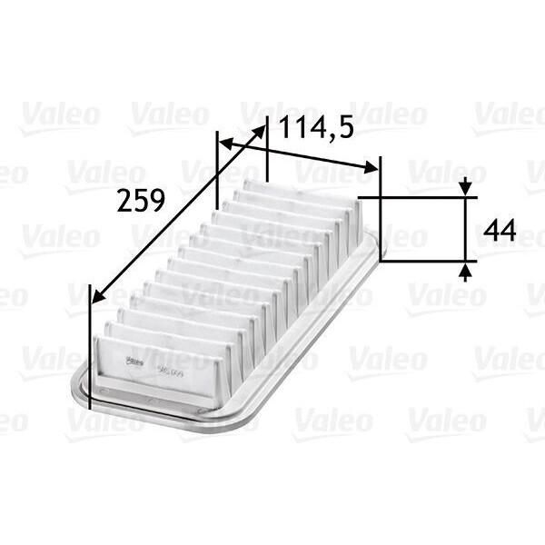 Valeo 585059 - Filtro Aria Di Primo Impianto TA1676 Per C1 (Pm, Pn), Aygo (B1), Urban Cruiser (P1), Yaris (P13), Yaris (P1), Yaris (P9), Yaris Verso (P2)-image