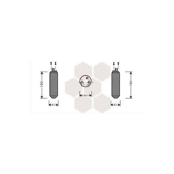 Van Wezel 8200D080 - Oe 97801 02000 Essiccatore Per Aria Condizionata Per Atos (Mx)-image