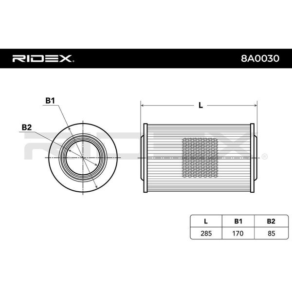 Ridex 8A0030 - Filtro Aria Oe 144499 Per Jumper, Ducato, Boxer-image