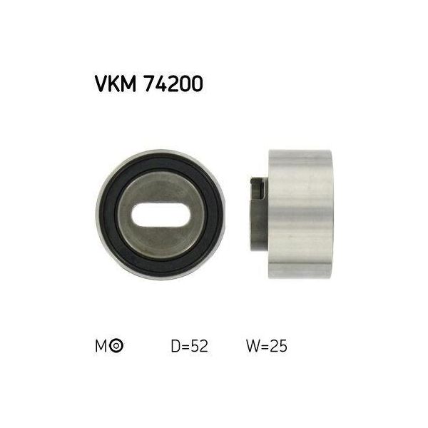 Skf Vkm 74200 - Oe 24410 2X000 Puleggia Tenditrice, Cinghia Di Distribuzione Per Rio (Dc), 323 (Bj), 323 (Ba), Demio (Dw)-image