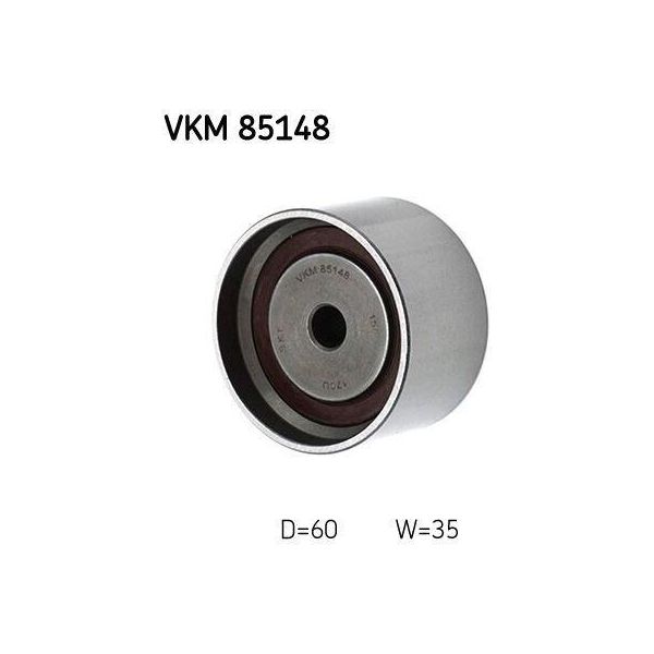Skf Vkm 85148 - Oe 24450 37100 Puleggia Folle, Cinghia Di Distribuzione Per Tucson (Jm), Sonata Iv (Ef), Santa Fe I (Sm), Coupé (Gk), Sportage (Je, Km)-image