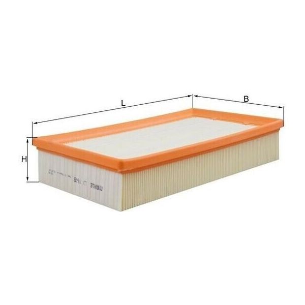 Mahle Lx 1649 - Filtro Aria Oe AJ82766 Per Xj (X350, X358), Xj (X351), Xf (X250), S-Type (X200)-image