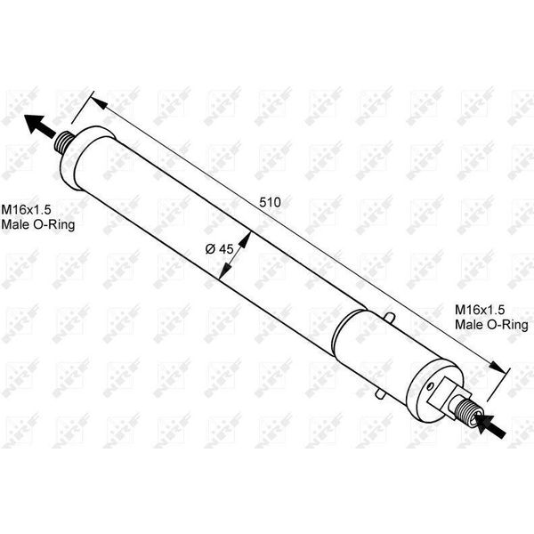 Nrf 33100 - Essiccatore Aria Condizionata Oe CBC9754 Per Xj (X300, X330), Xj (XJ40, XJ81)-image