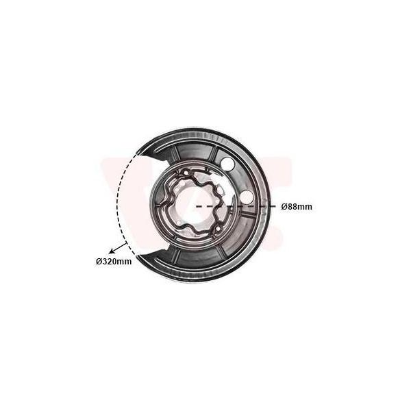 Van Wezel 1651373 - Oe 77364017 Piastra Di Ancoraggio, Asse Posteriore Sinistro Per Jumper, Ducato, Boxer-image