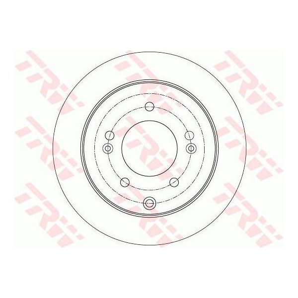 Trw DF7819 - Disco Freno Oe 58411 2K300 Per Cerato Ii (Td), Soul (Am)-image