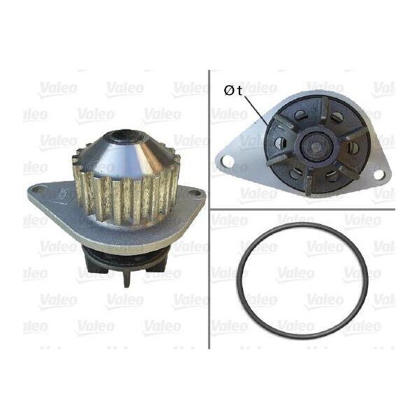 Valeo 506704 Pompa Acqua, Raffreddamento Motore Oe PA10012 Compatibile Con Berlingo, C2, C3, Nemo, Saxo, Xsara, Fiorino, Qubo, 1007, 106, 206, 207, 306, 307, Bipper, Partner-image