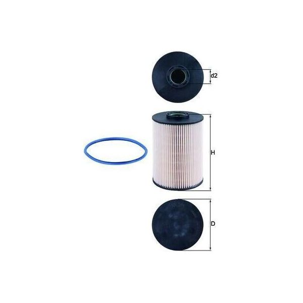 Mahle Kx 211D - Oe 190176 Filtro Carburante Per C5 Iii (Rd), C5 Iii (Rw), 407, 407 Sw (6D, 6E), 607 (9D, 9U)-image