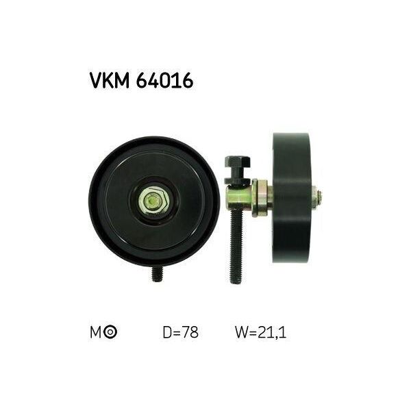 Skf Vkm 64016 - Puleggia Folle Oe 0K552 15P13, Cinghia A V Per Carnival I (Up), Carnival Ii (Gq)-image