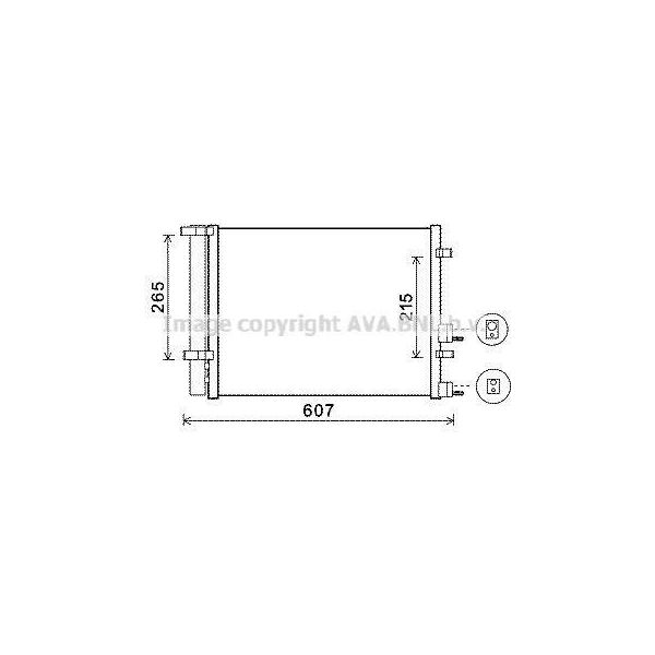 Prasco HYA5244D - Oe 976061J000 Condensatore Aria Condizionata Con Essiccatore Per I20 (Pb)-image