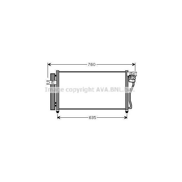 Prasco HY5178D - Oe 976061E000 Condensatore Aria Condizionata Con Essiccatore Per Accent Iii (Mc)-image