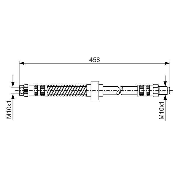 Bosch 1 987 476 730 - Oe 96 124 230 Tubo Freno Per Zx (N2)-image