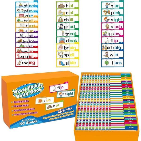 Inf Carte Flash Di Vocabolario - 30 Libri Di Rime Per La Lettura-image
