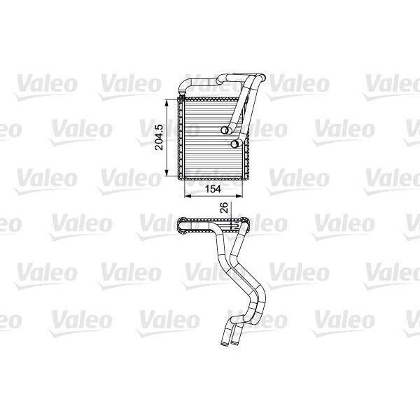 Valeo 812430 - Oe 97138 1H500 Scambiatore Di Calore, Riscaldatore Per I30 (Fd), I30 (Gd), Ceed (Ed), Pro Ceed (Ed)-image