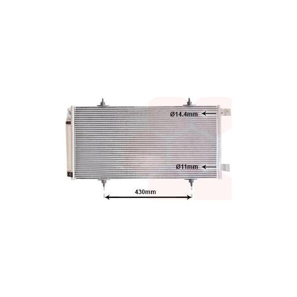 Van Wezel 09005226 - Oe 14892570 Condensatore Aria Condizionata Con Essiccatore Per C8 (Ea, Eb), Ulysse-image