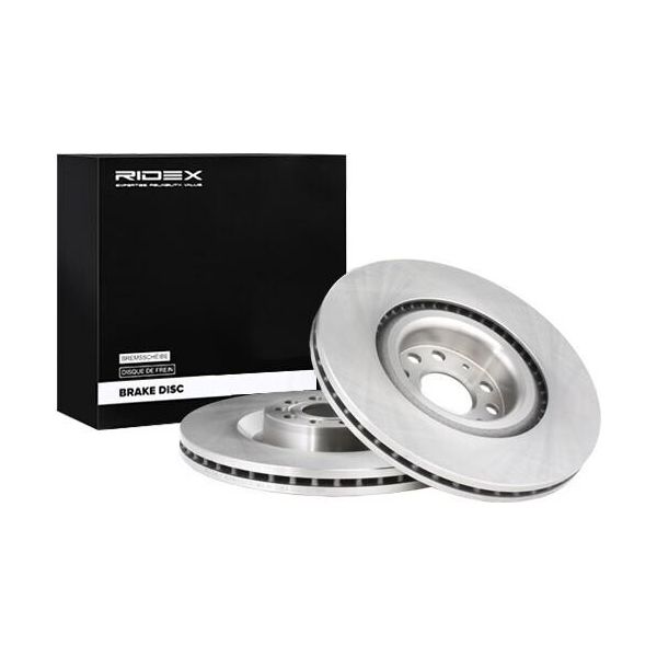 Ridex 82B0210 - Disco Freno Oe 1K0 615 301 Ab Per A3 (8P), Leon (1P1), Superb Ii (3T), Scirocco, Passat Cc (357), Passat (3C), Golf Vi, Golf V (1K), Eos (1F), Cc (358)-image