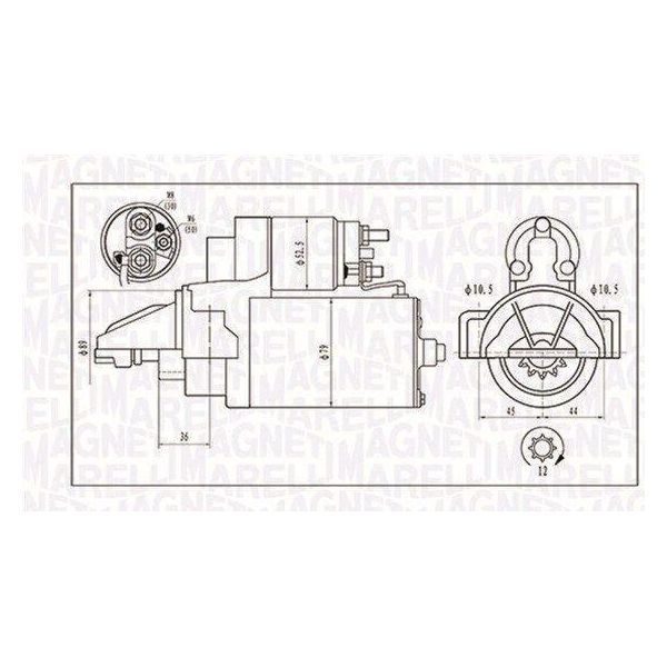 Magneti Marelli 063721421010 - Motorino Di Avviamento, Starter Per Jumper, Ducato, Transit V363, Transit Tourneo, Transit, Transit Custom, Tourneo Custom, Defender (L316), Boxer-image