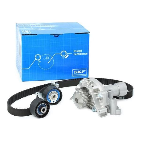Skf Vkmc 03235 Pompa Acqua + Kit Cinghia Dentata Oe 051660 Compatibile Con C4, C4, C5, C8, Evasion, Jumpy, Xsara, Scudo, Ulysse, Phedra, Zeta, 206, 307, 406, 407, 607, 807, Expert-image