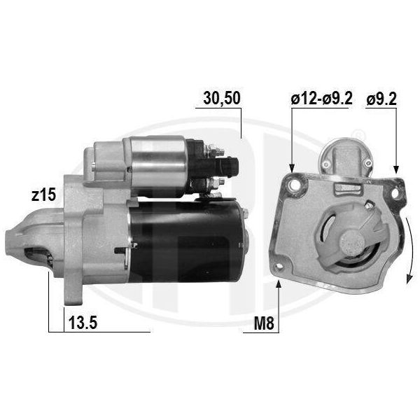 Era 221072A - Avviamento Oe 1614016380 Per C3 Iii (Sx), Berlingo, C3 Aircross Ii (2C, 2R), C3 Ii (Sc), C4 Cactus, C4 G-Picasso Ii (Da, De), C4 Ii (Nc), C4 Picasso Ii, C4 Spacetourer (3D), DS3, DS4, DS5, C4 (3A, 3E), DS3 (Sa), DS3 (Sb), DS5 (Kf), Crossland X, Grandland X, 308 Ii, 5008 Ii, 508 (8D), 508 (8E), 208 I (Ca, Cc), 2008 I (Cu), 3008 (0U), 3008 (M), Partner Tepee, 308 Sw Ii, 5008 I-image