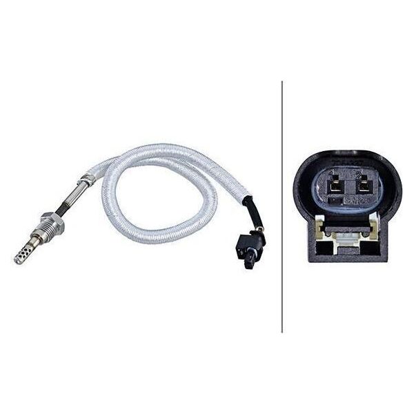 Hella 6PT 010 376-441 - Oe 05149282AA Sensore Della Temperatura Dei Gas Di Scarico Per Cherokee (Kk), Wrangler Iii (Jk)-image